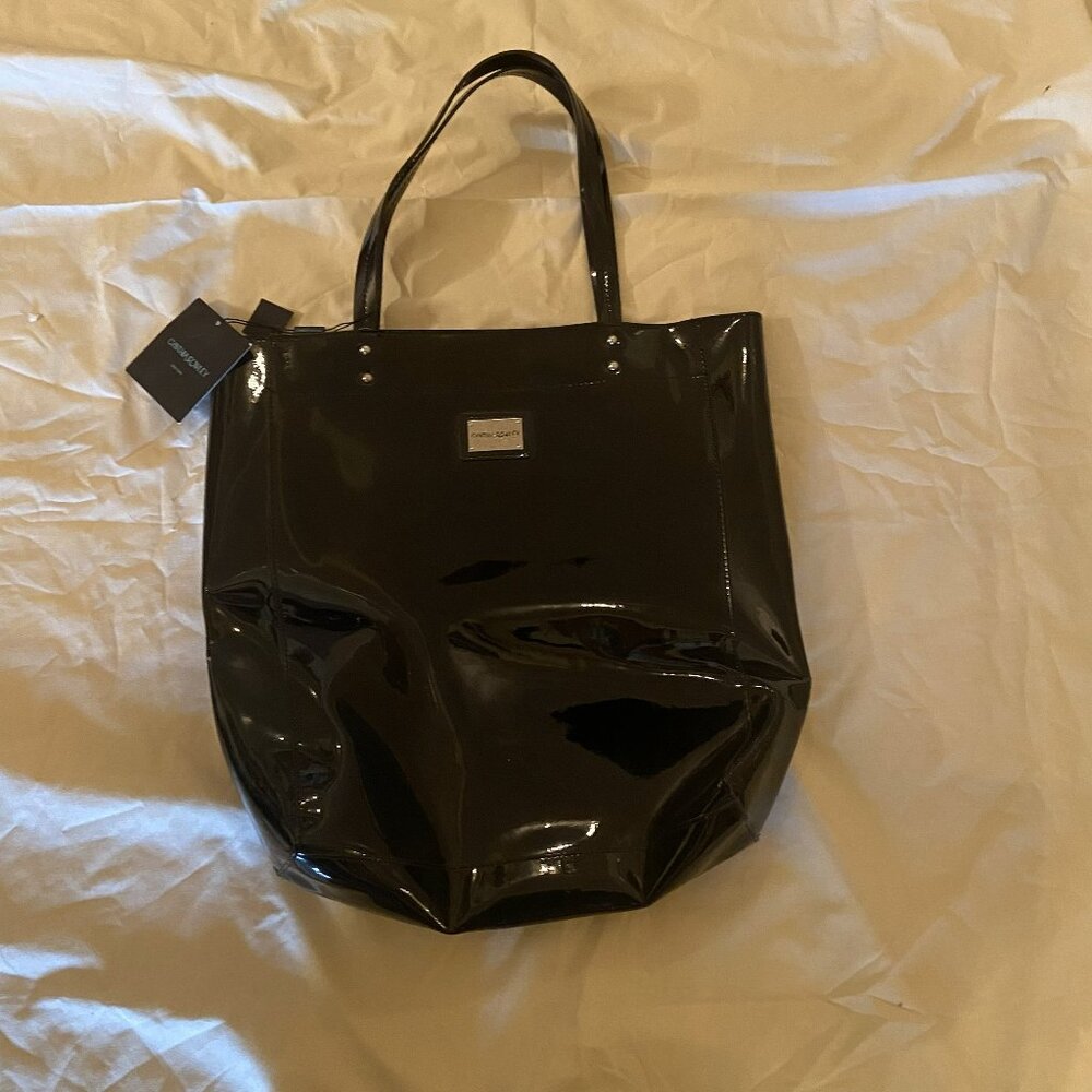 Cynthia Rowley - Black Patent Leather Large Shopper/Tote NWT